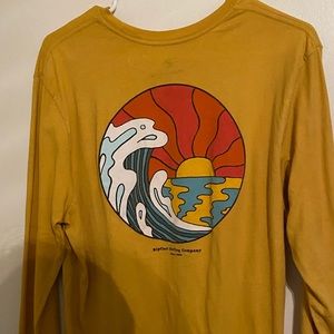 Men’s Ripcurl yellow long sleeve tshirt